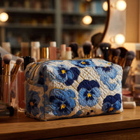 Soraya - Quilted Cosmetic Bag Handmade Cosmetic Bags