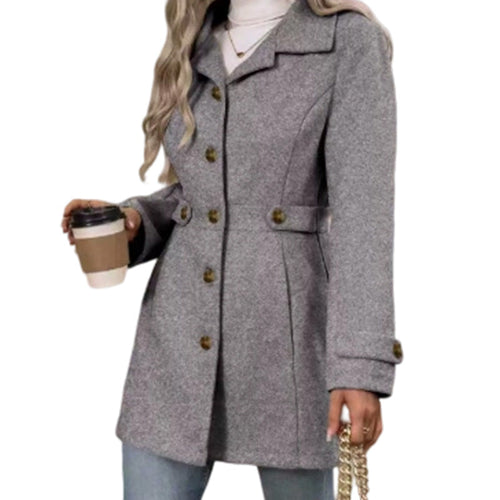 Women's Elegant Single Breasted Slim Coat